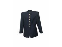 ralph lauren wool blend officer's coat